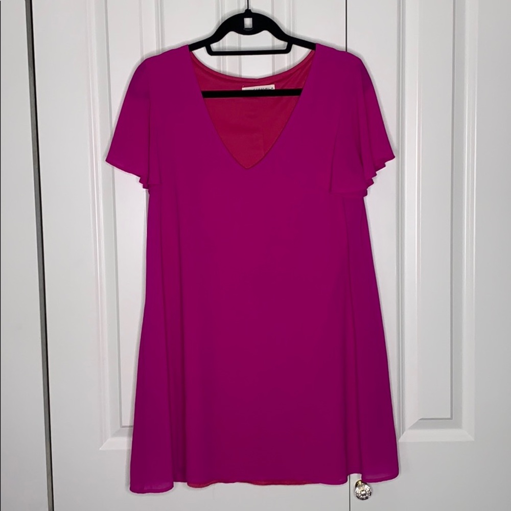 CARMELA PINK FLOWY DRESS